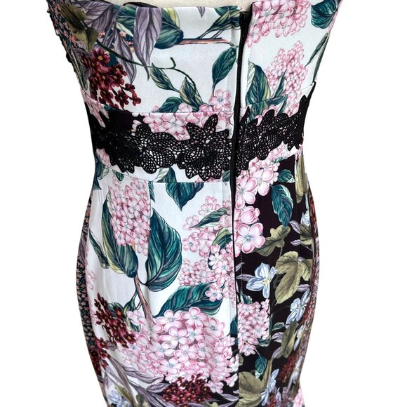 NWT Keepsake Label Lost Dreams Bodycon Midi Strapless Flounce Hem Dress XS Small - Picture 9 of 12